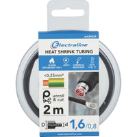 GUAINA TERMORESTRINGENTE 2M D.1,6/0,8MM NERA.