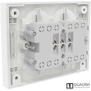 MULTIPRESA QUADRA DA PARETE 4 SCHUKO BIANCA.