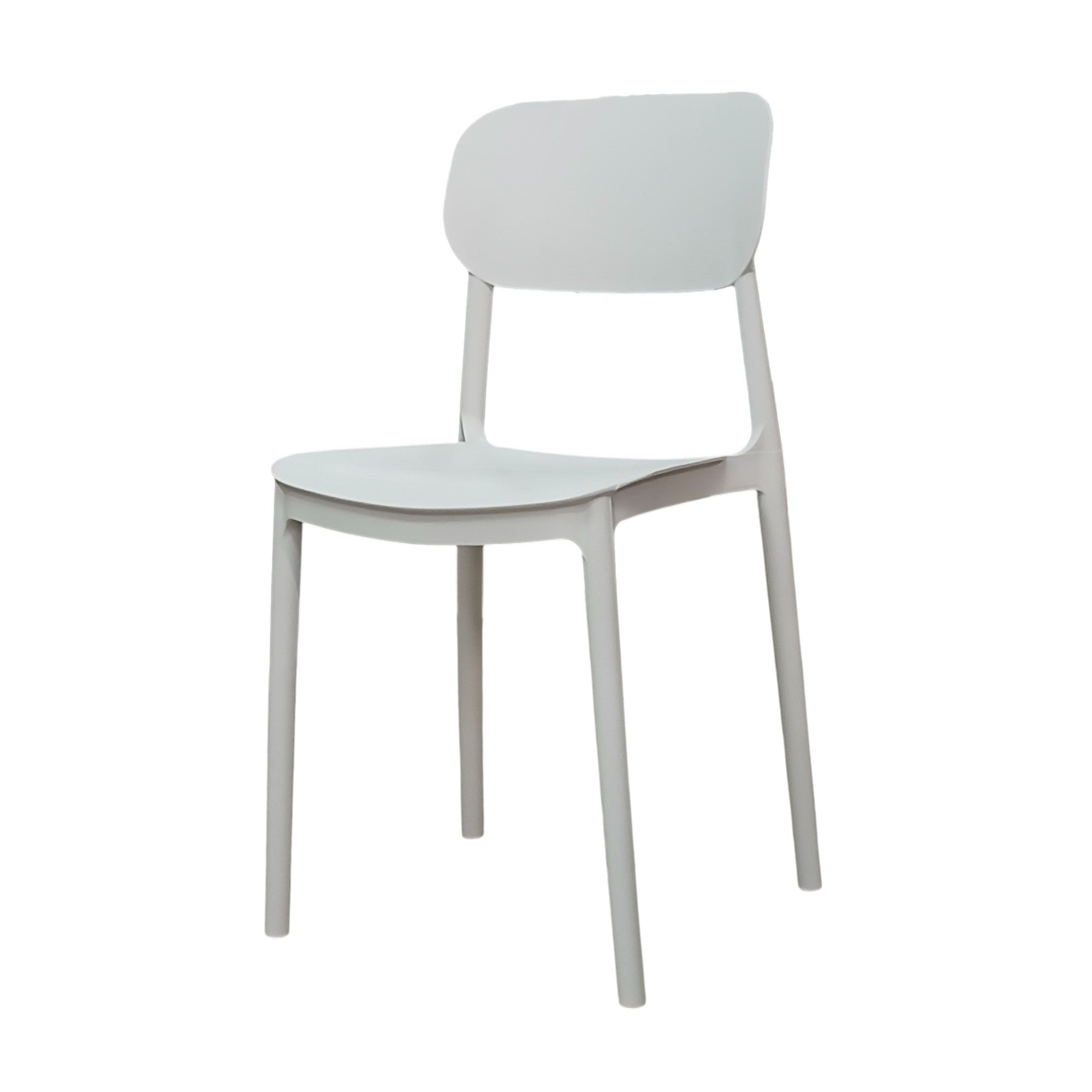 SEDIA ELENA 44,5X38XH76,5CM RESINA BIANCA