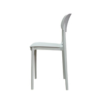 SEDIA ELENA 44,5X38XH76,5CM RESINA BIANCA