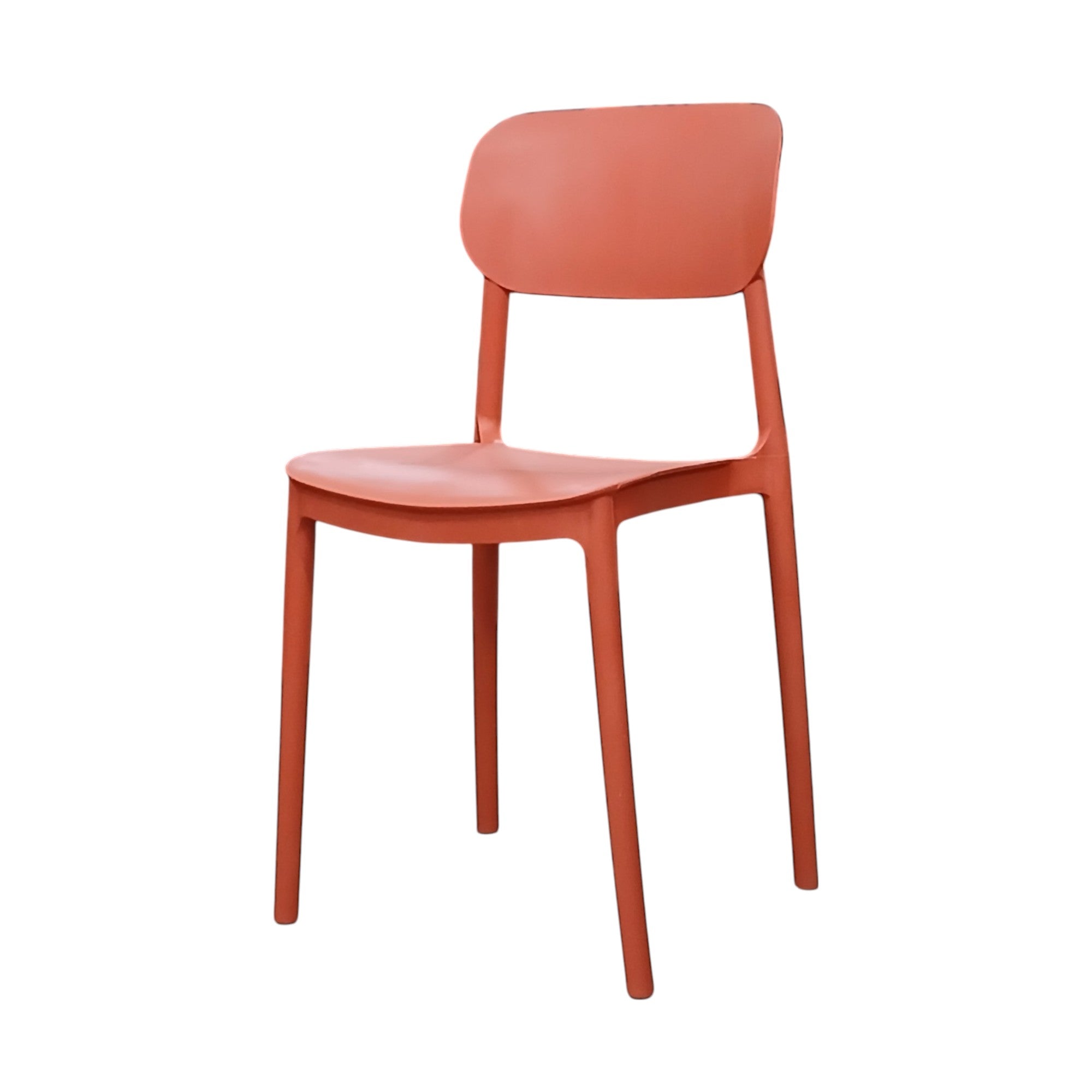 SEDIA ELENA 44,5X38XH76,5CM RESINA ROSSA