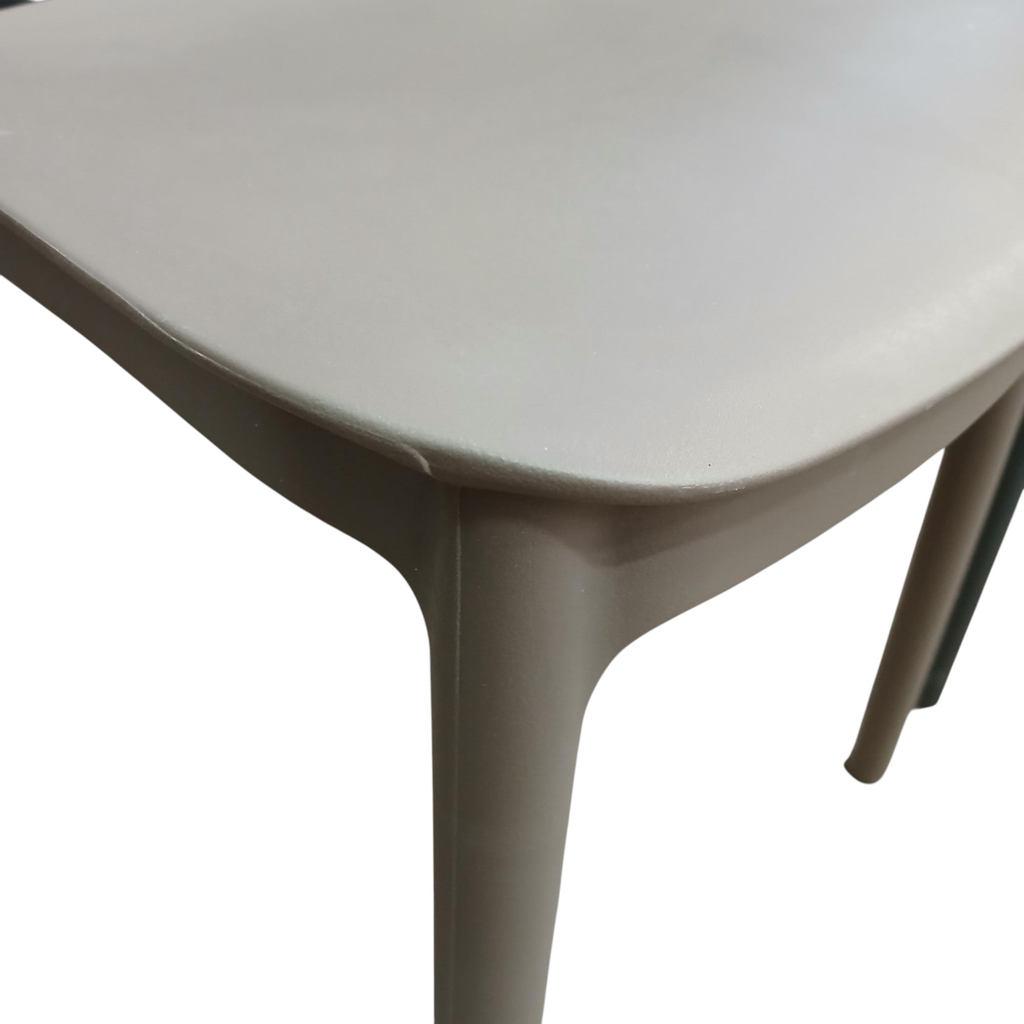 SEDIA ELENA 44,5X38XH76,5CM RESINA TAUPE