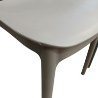 SEDIA ELENA 44,5X38XH76,5CM RESINA TAUPE