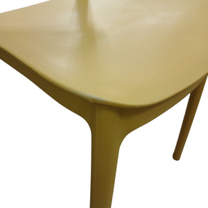 SEDIA ELENA 44,5X38XH76,5CM RESINA GIALLA