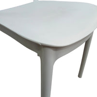 SEDIA ELENA 44,5X38XH76,5CM RESINA BIANCA