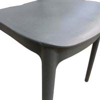 SEDIA ELENA 44,5X38XH76,5CM RESINA GRIGIO SCURO