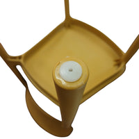 SEDIA ELENA 44,5X38XH76,5CM RESINA GIALLA