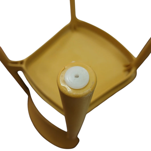 SEDIA ELENA 44,5X38XH76,5CM RESINA GIALLA