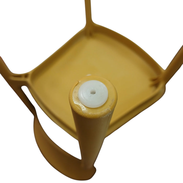 SEDIA ELENA 44,5X38XH76,5CM RESINA GIALLA