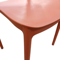 SEDIA ELENA 44,5X38XH76,5CM RESINA ROSSA