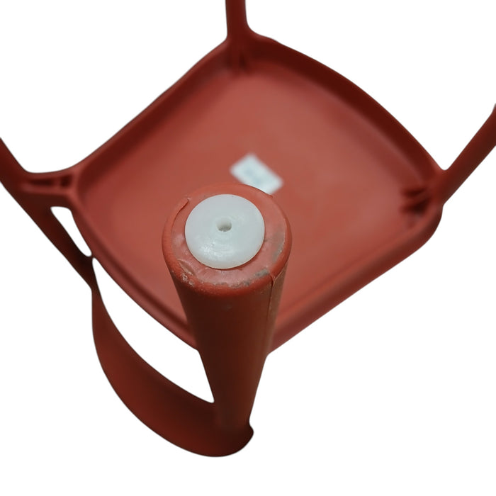 SEDIA ELENA 44,5X38XH76,5CM RESINA ROSSA