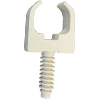 SET 15 CLIPS A SCATTO PER TUBI DA D.25MM