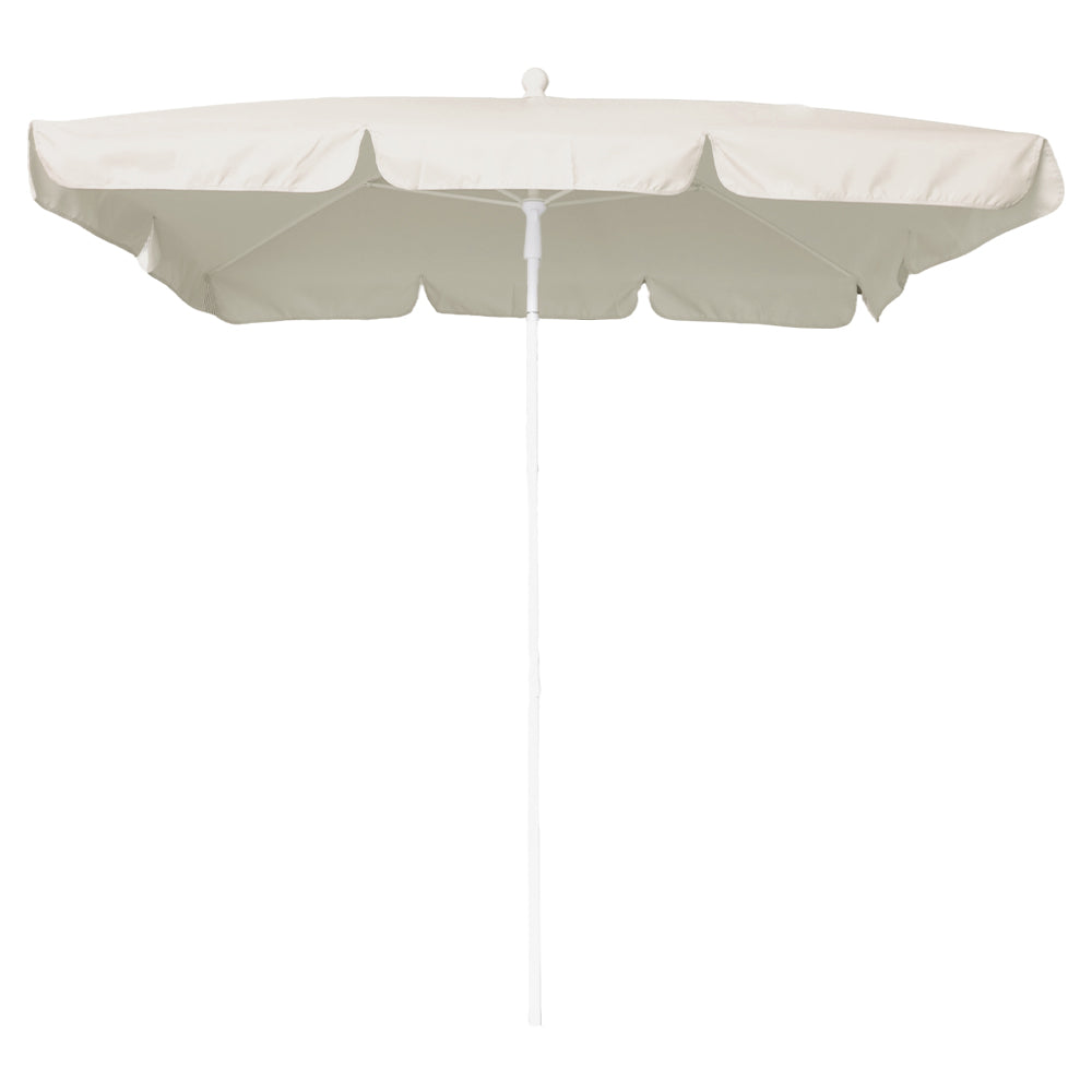 Ombrellone Maffei Art.113R ecru 185 x 125 x h 230 cm telaio in acciaio bianco
