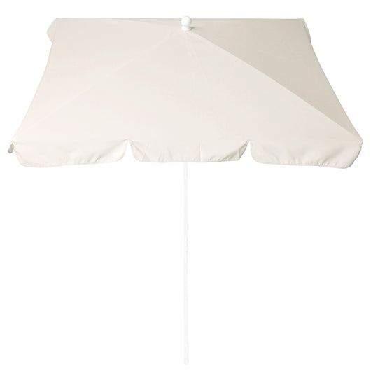 Ombrellone Maffei Art.113R ecru 185 x 125 x h 230 cm telaio in acciaio bianco