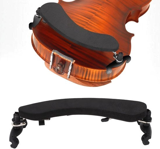 Sostegno per spalla del violino - Sostegno ergonomico regolabile in altezza - Piedi in silicone - Adatto per violini da 4/4 e 3/4 - Gioco confortevole - Sostegno del violino