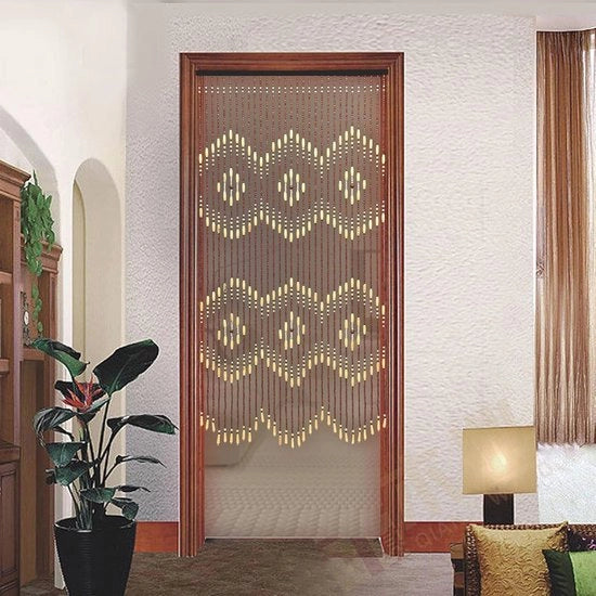 Gordino di Bamboo Decorativo per Protezione dagli Insetti e Divisore di Stanza - Manufatto a mano 90 x 175 cm