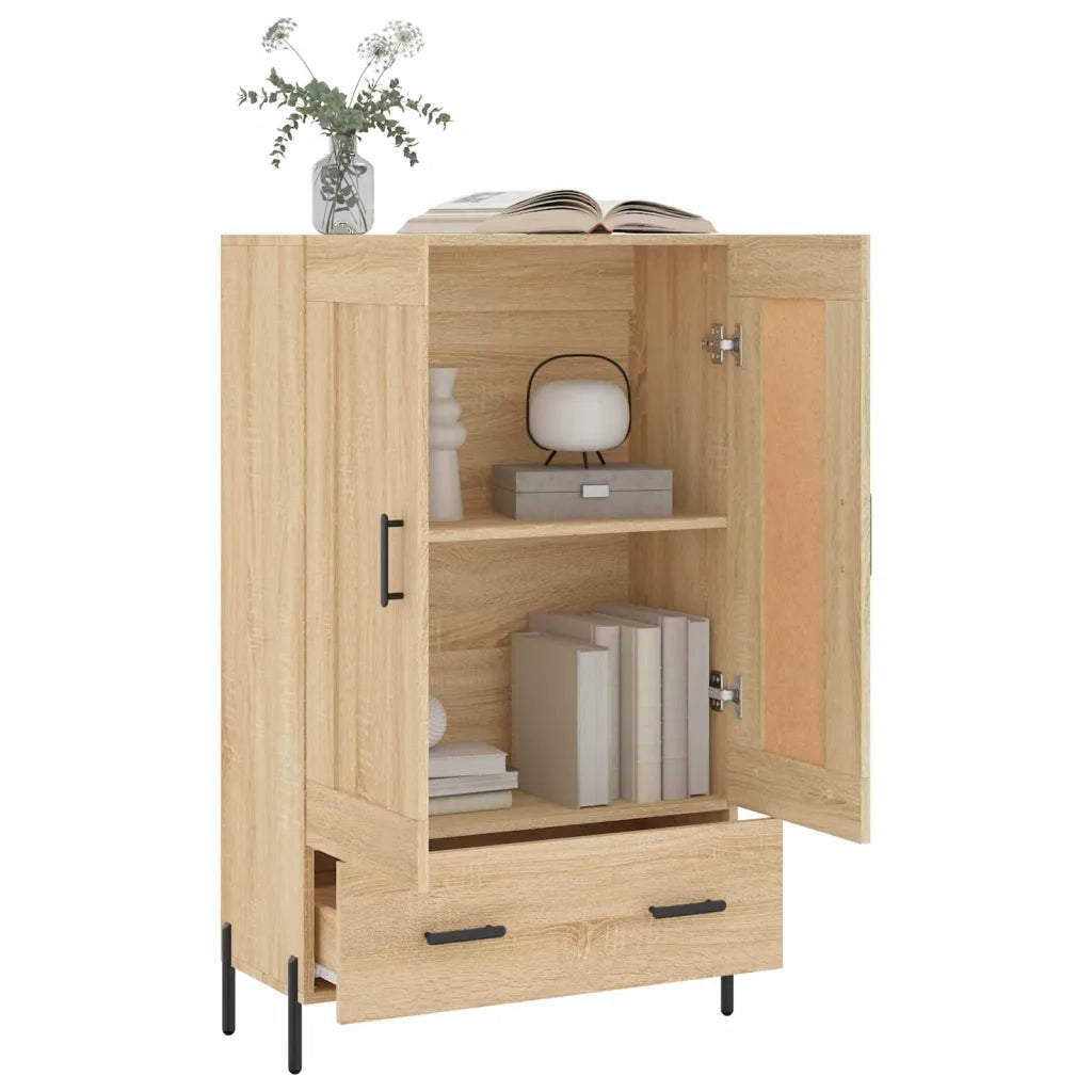 Credenza Rovere Sonoma 69,5x31x115 cm in Legno Multistrato 830335