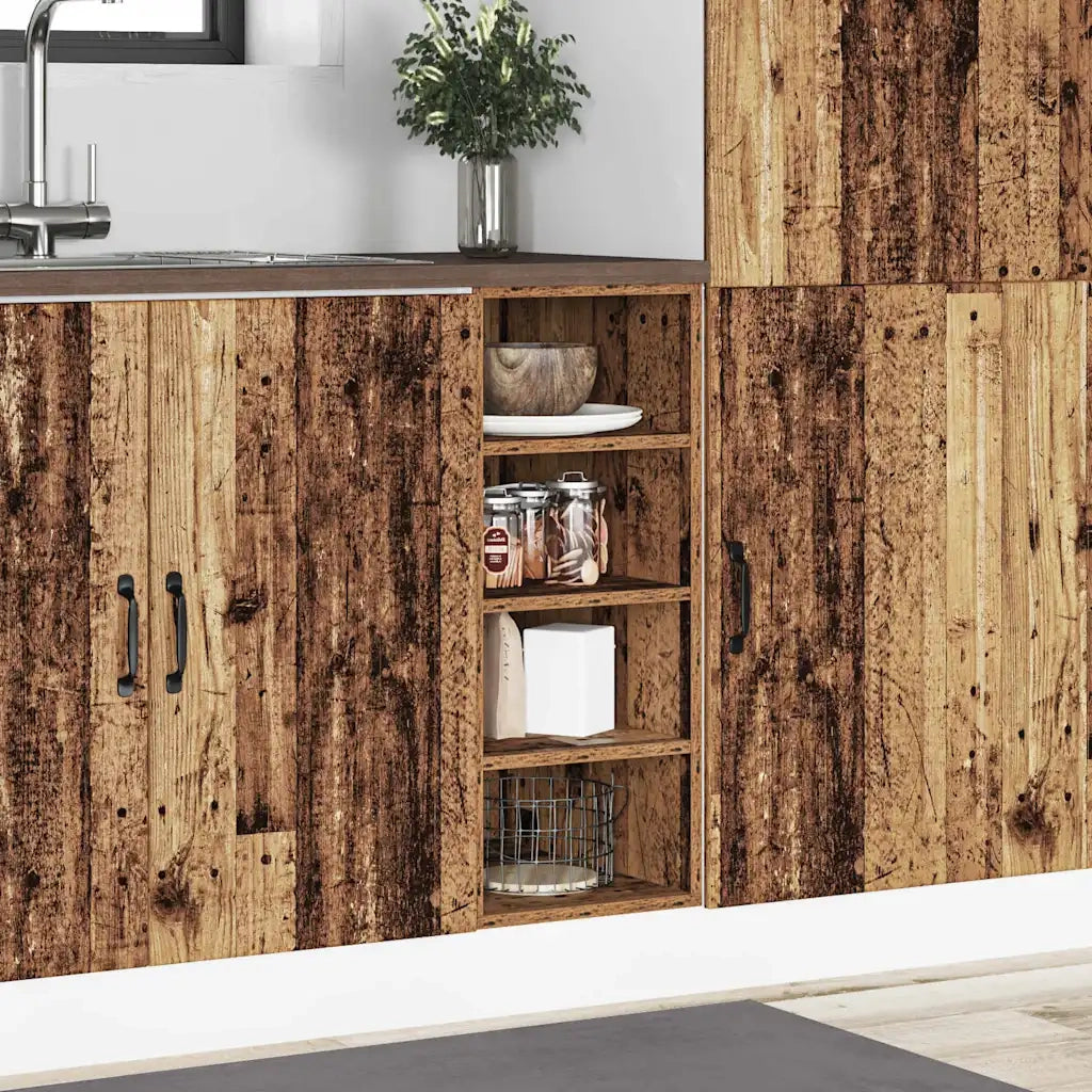 vidaXL Armadio Inferiore “Riga” Legno Vecchio 30x44,5x81,5 cm