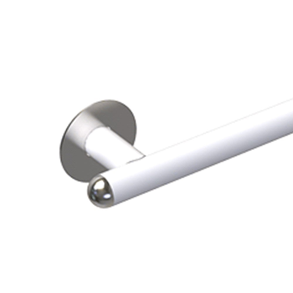 Maniglia bagni disabili e terza eta cm 80 sinistra giotto inox bianco opaco