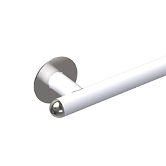 Maniglia bagni disabili e terza eta cm 80 sinistra giotto inox bianco opaco