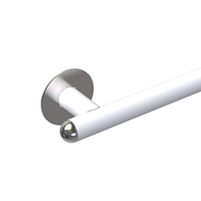 Maniglia bagni disabili e terza eta cm 80 sinistra giotto inox bianco opaco