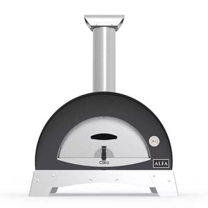 Forno a Legna da Esterno 95x76,5x105,5 cm Alfa Ciao Silver Grey