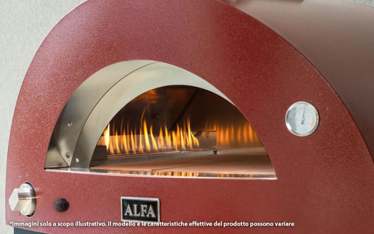 Forno a Gas GPL da Esterno 118,3x102x149 cm Alfa Allegro Yellow
