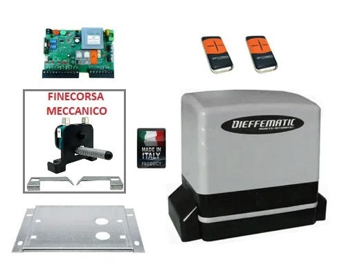 Mot Cancello Scorrevole 230V 600Kg + 2 Telecomandi Compatibile Con Faac Came Bft