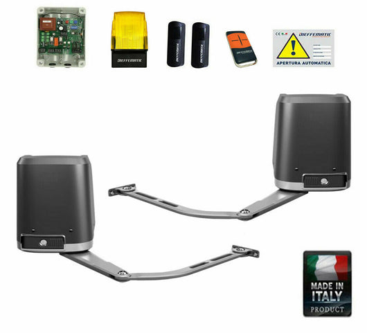 KIT AUTOMAZIONE PER CANCELLO A BATTENTE BRACCIO ARTICOLATO 230V MODELLO SNODO DF