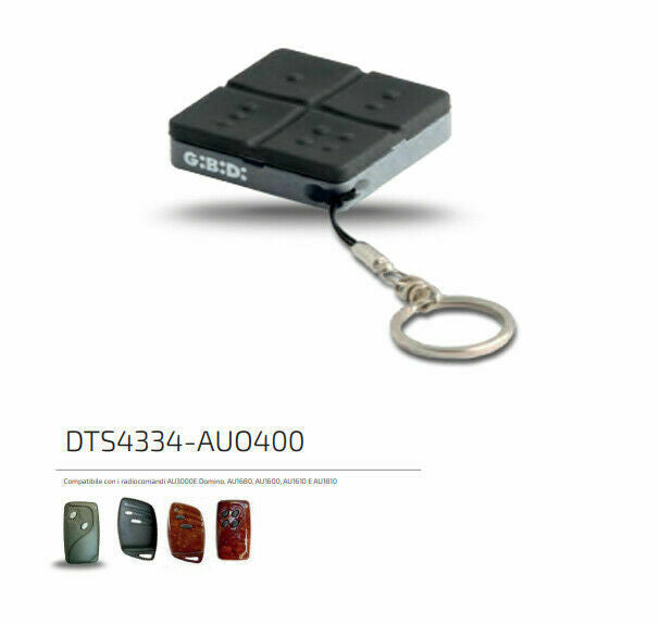 TELECOMANDO AU0400 GIBIDI DOMINO EX AU1600 DTS4334 ROLLING CODE dfm