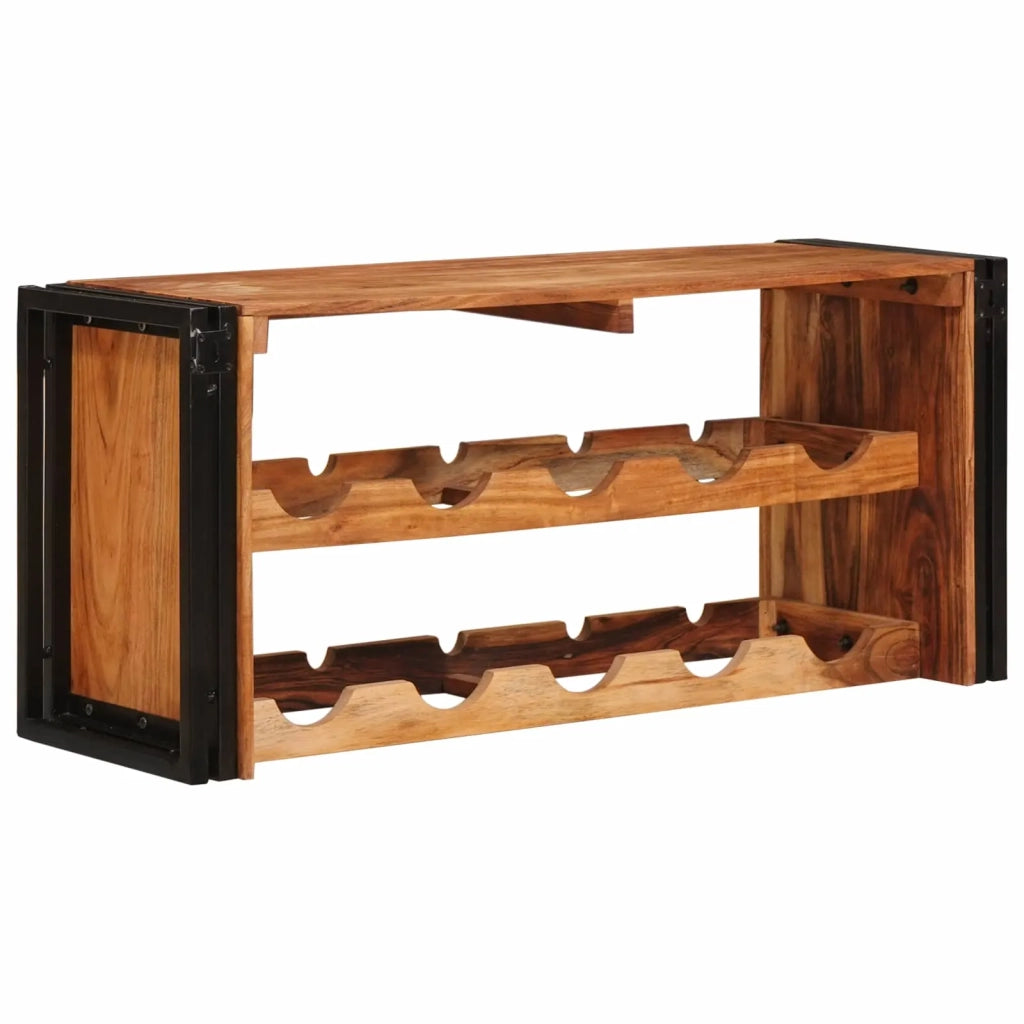 Portabottiglie 100 x 45 x 33 cm Legno di Acacia Massello