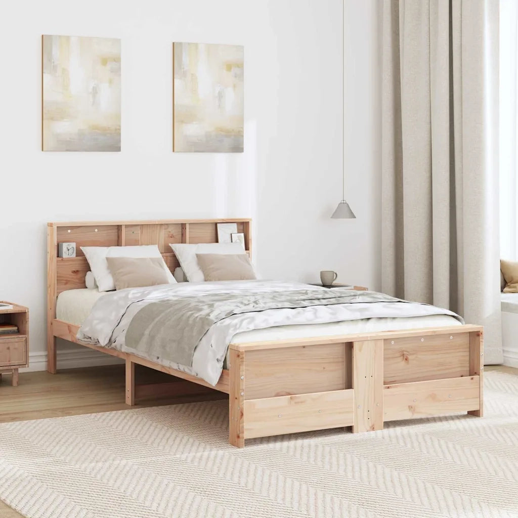 Struttura del letto-Giroletto Marrone 135 x 190 cm Legno multistrato