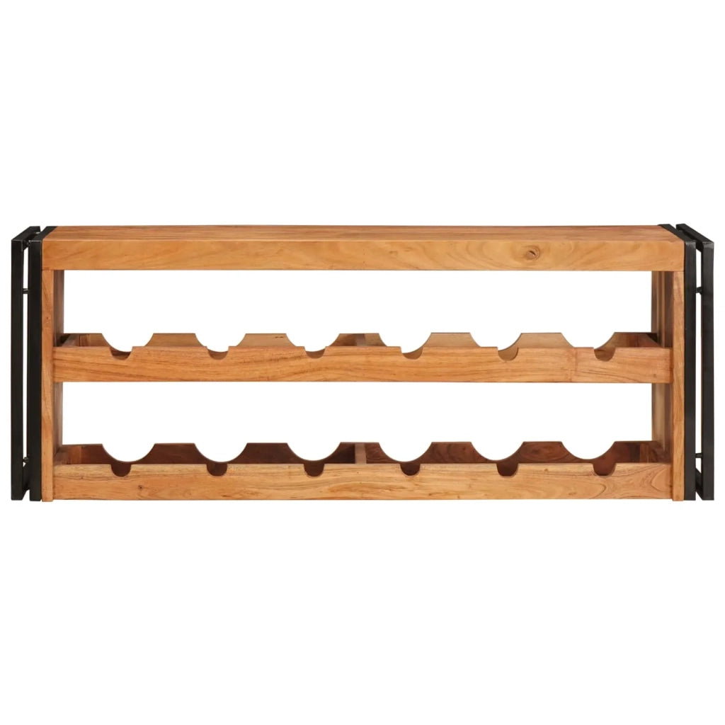 Portabottiglie 120 x 45 x 33 cm Legno di Acacia Massello