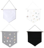 Display Banner 2 pezzi - Materiale Duro Polyester Cotone - Opknoping Decorativa per Parete - Per Badge/Broche - Asciuga velocemente e lavabile in macchina - Dimensioni 27,5 x 24,5 cm - Banner Decorativo