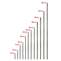 Tubolare Montante Scaffale Archimede System Ricambi Tubo in Acciaio Cromato Misure: 250 cm