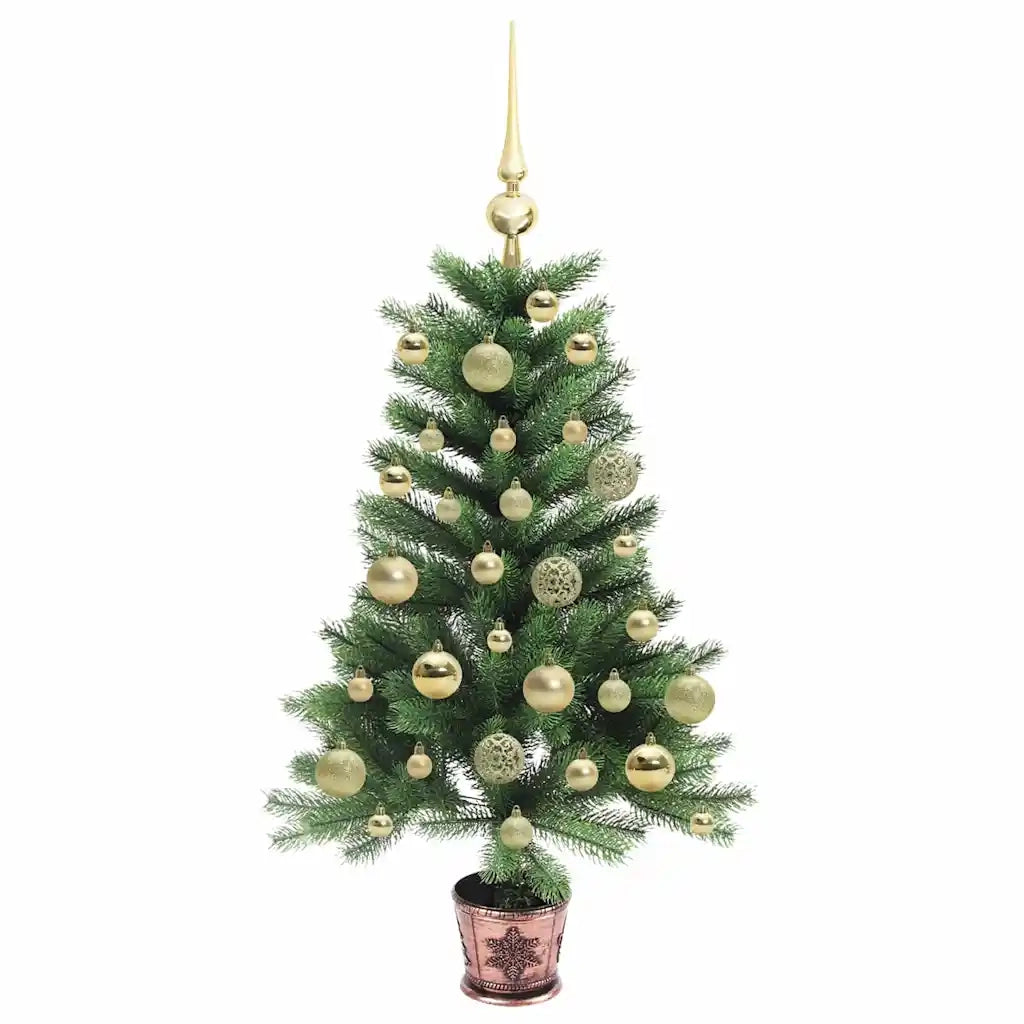 Albero di Natale con 150 LED con supporto Verde 90 cm PE 3396304