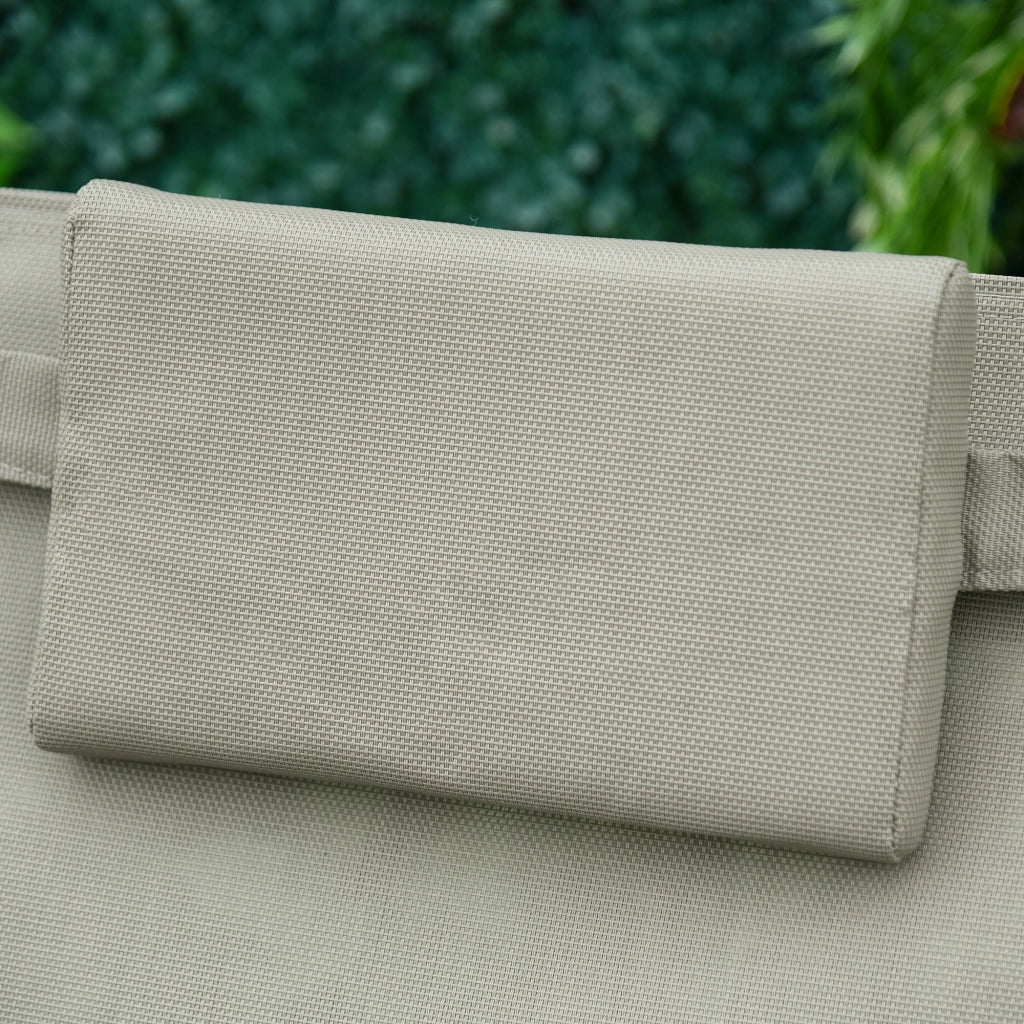 Poltrona a dondolo in metallo con rete ¨C Zephmum ¨C Nero+Grigio chiaro 150x62x88 cm