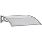 Pensilina Tettoia  100x80 cm in Policarbonato Anti-UV Argento