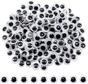 Occhi a Goccia in PVC da 10 mm - 100 pezzi - Creativi per Scrapbooking - Orecchi a Goccia Grandi