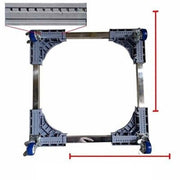 CARRELLO UNIVERSALE PORTA LAVATRICE FRIGORIFERO 50X50 fino a 70 cm CON RUOTE - UNIVERSALE