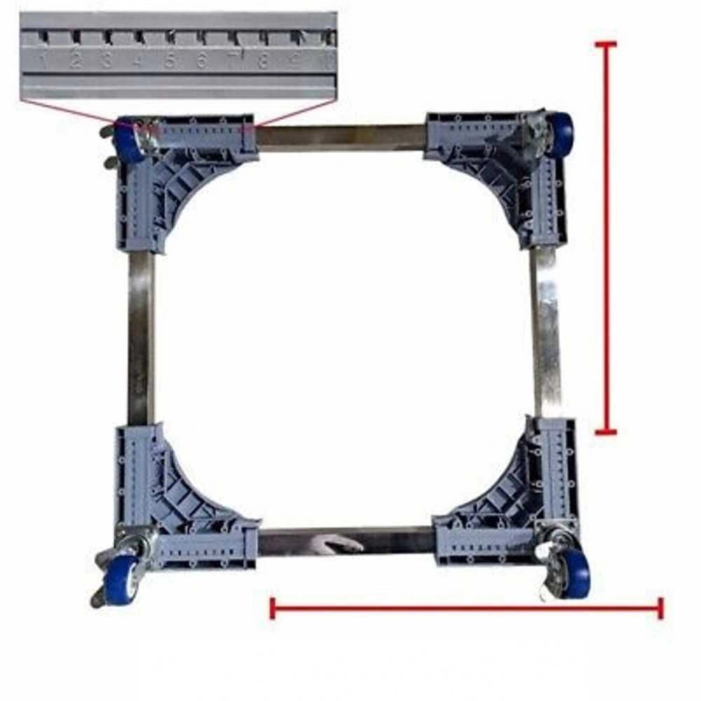 CARRELLO UNIVERSALE PORTA LAVATRICE FRIGORIFERO 50X50 fino a 70 cm CON RUOTE - UNIVERSALE