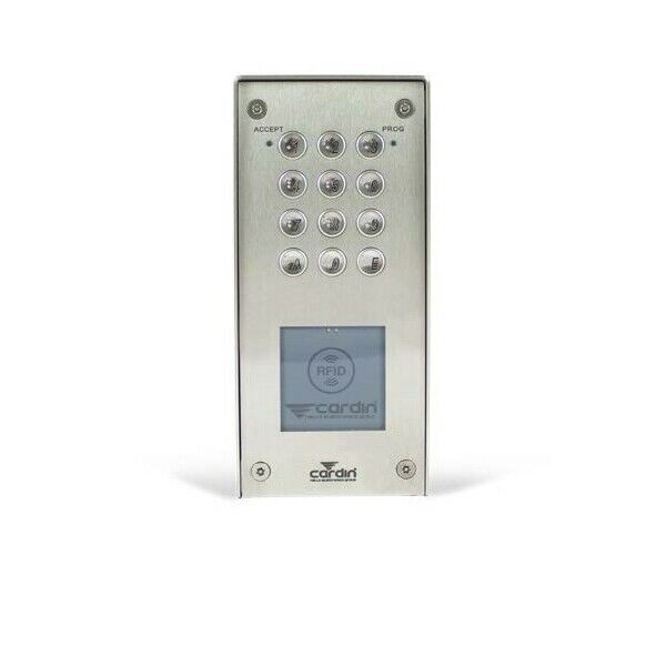 TASTIERA IN ACCIAO INOX CON LETTORE TRANSPONDER CARDIN CARCODLEC AUTOMAZIONE