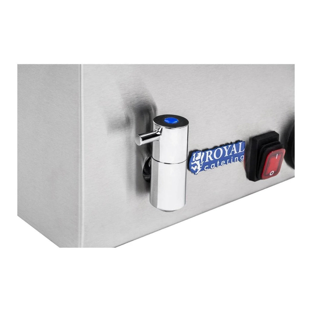 Bagnomaria 2900 watt 6 teglie GN - con scomparto carne e rubinetto di scarico 14_0000562