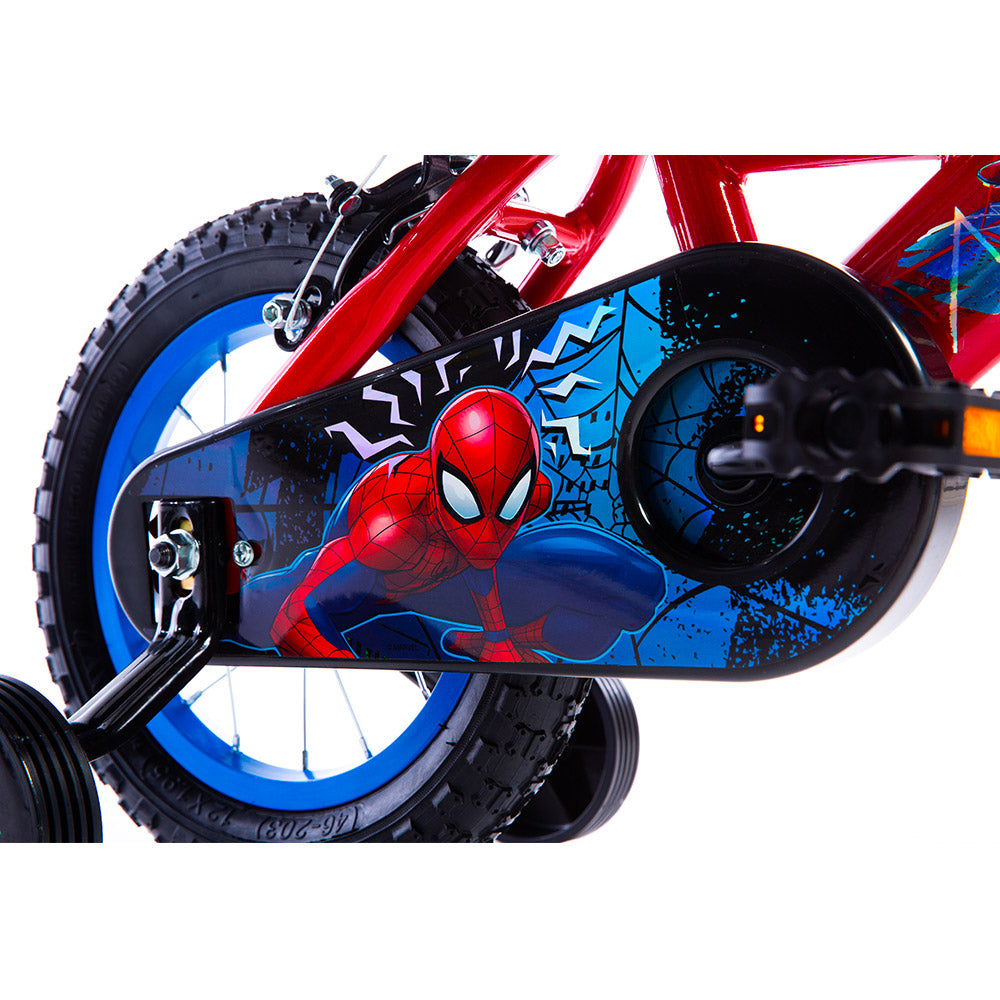 Bicicletta per Bambino 12” 2 Freni con Licenza Marvel Spiderman Blu