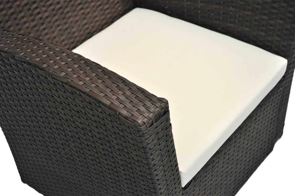 Salotto da giardino in rattan, set di divani da esterno in polyrattan marrone Aurora - RT-A09ZB