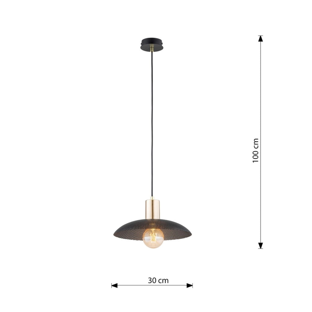 Lampada a sospensione SPIRIT in acciaio nero