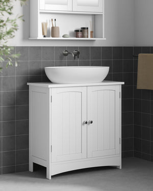 Mobiletto da bagno sottolavabo Valora | Bianco | Compatto | Scandinavo