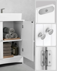 Mobiletto da bagno sottolavabo Valora | Bianco | Compatto | Scandinavo
