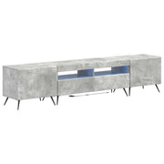 Mobile TV LED a 5 pezzi Grigio Cemento Legno ingegnerizzato 3416922
