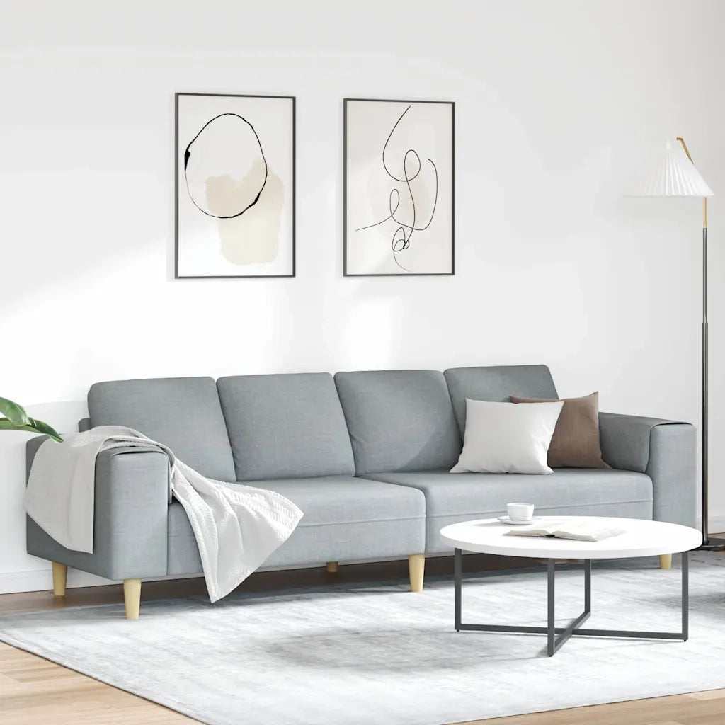 Set di divani Grigio chiaro Tessuto